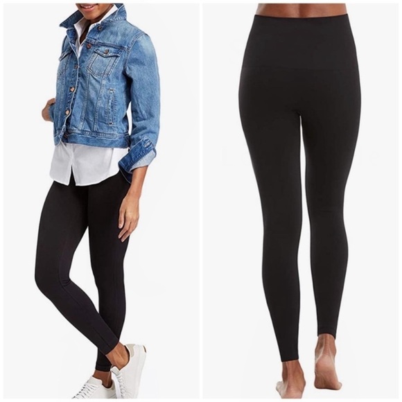 SPANX Look at Me Seamless 7/8 Leggings Tights in Black Size XL RN 12121 - Picture 2 of 8